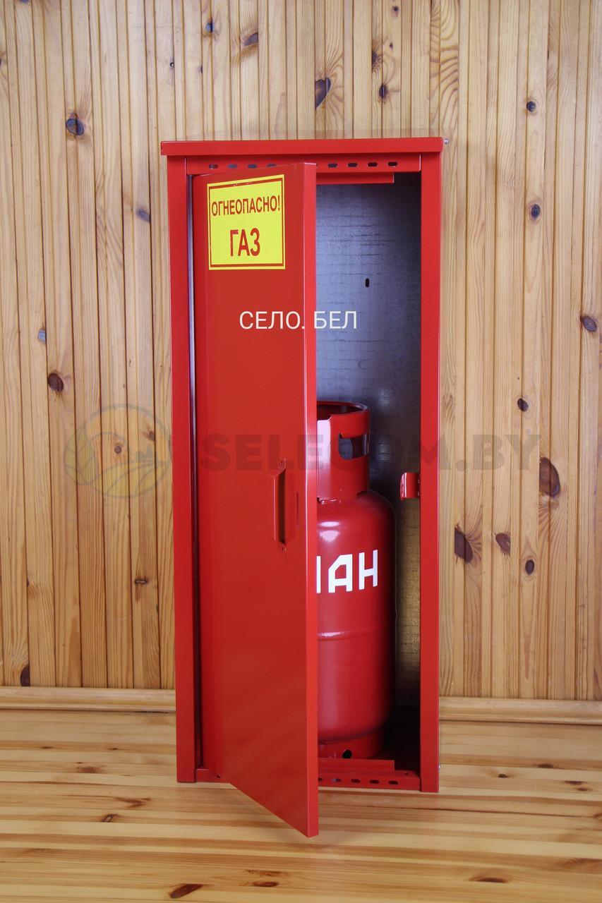 Шкаф для газовых баллонов (красный, 1х50 л.) 2