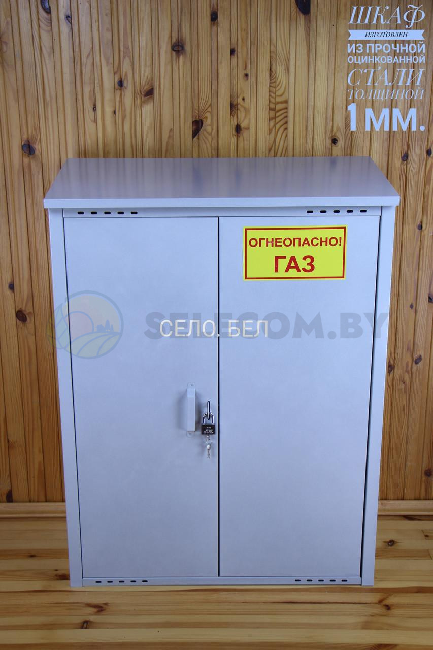 Шкаф для газовых баллонов (серый, 2х50 л.) 1