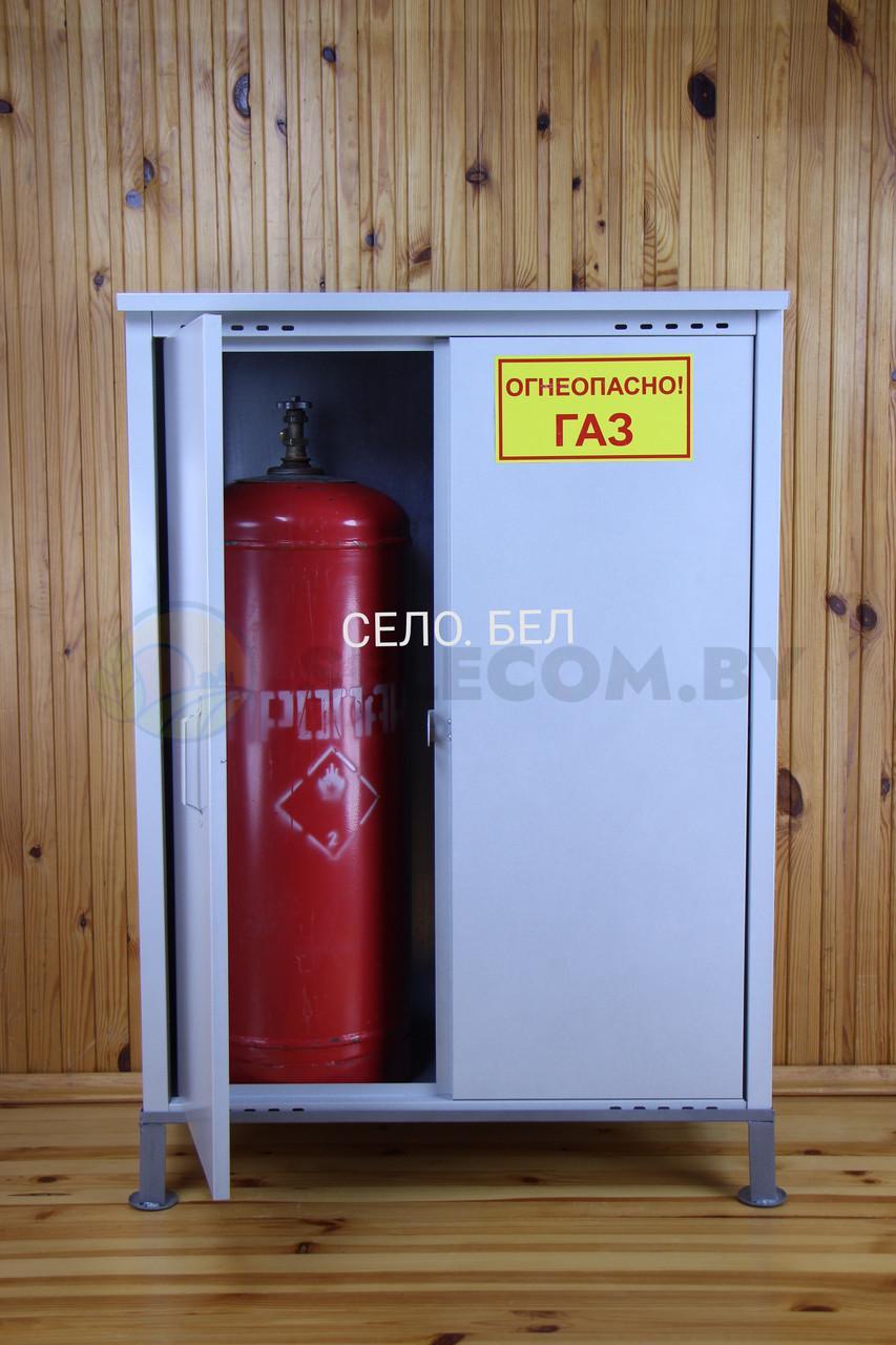Шкаф для газовых баллонов (серый, 2х50 л.) 6