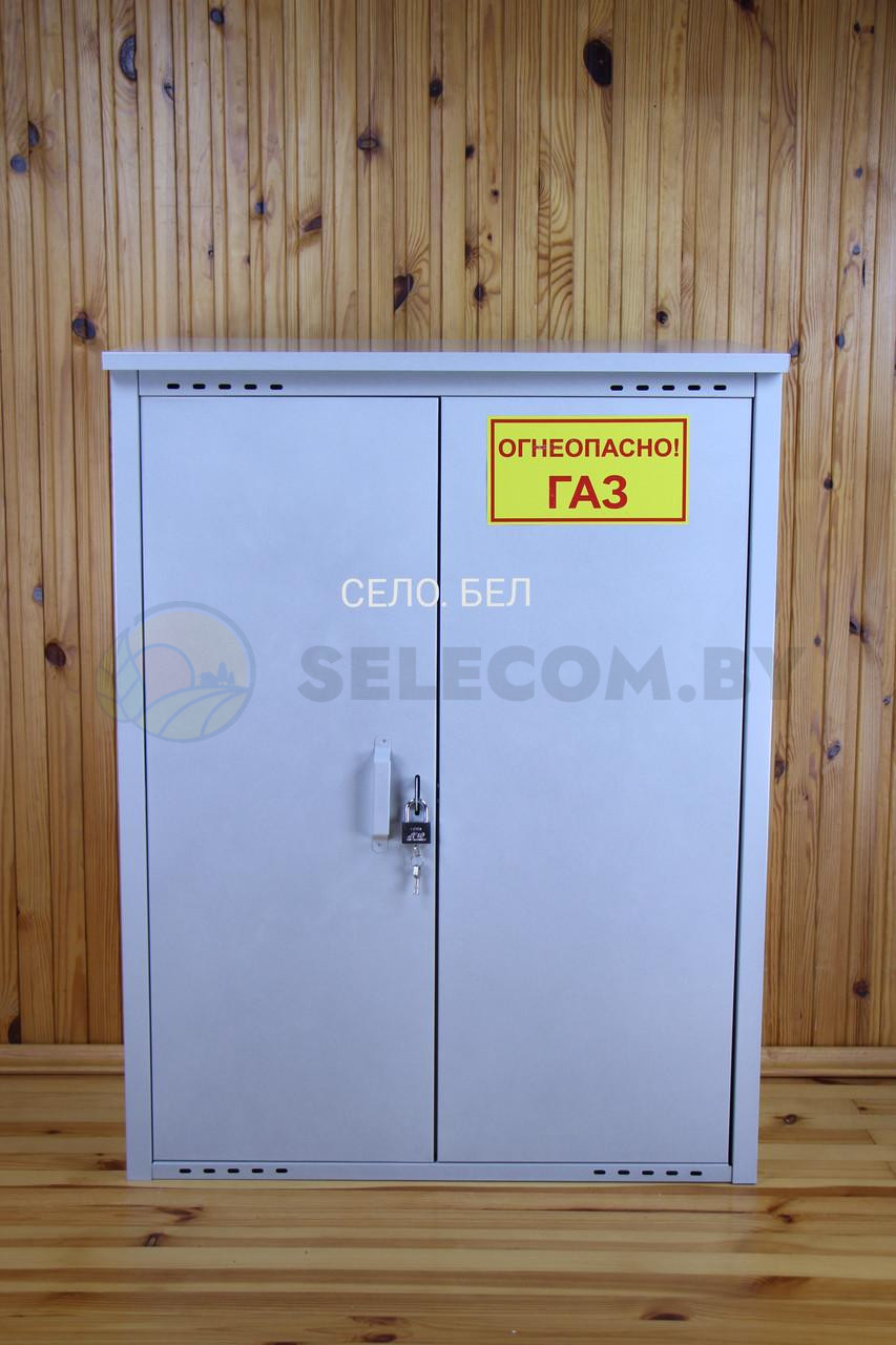 Шкаф для газовых баллонов (серый, 2х50 л.) 8