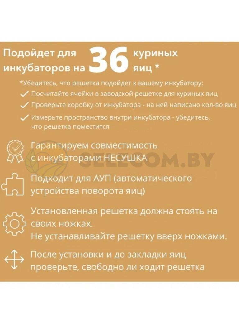 Инкубатор Несушка-36-ЭА+12В н/н 45В 9