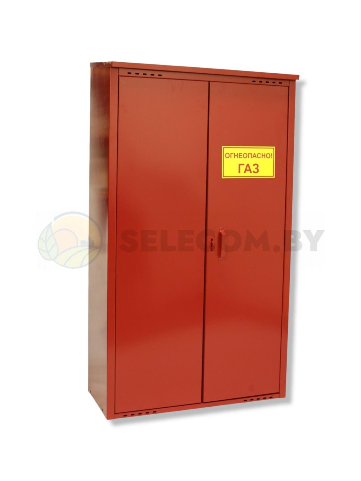 Шкаф для газовых баллонов (красный, 2*50 л.) 4