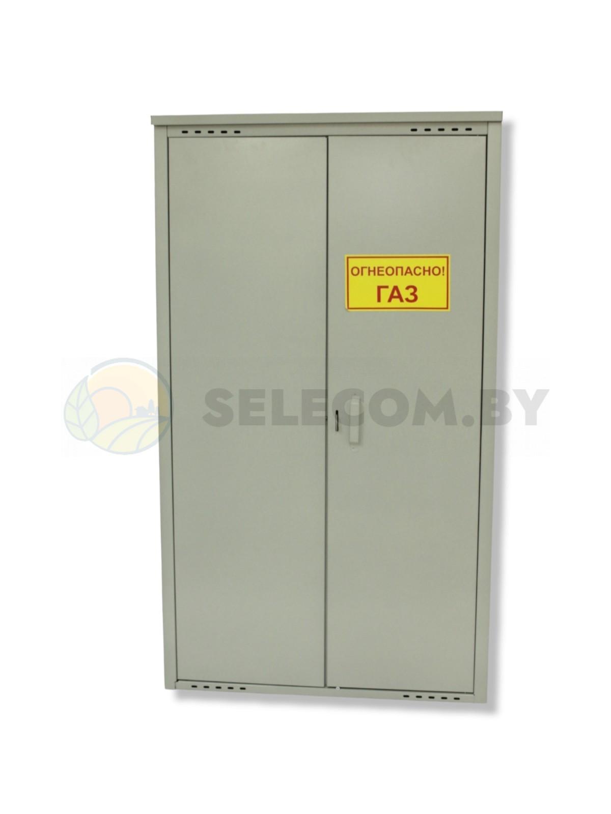 Шкаф для газовых баллонов (серый, 2*50 л.) 7