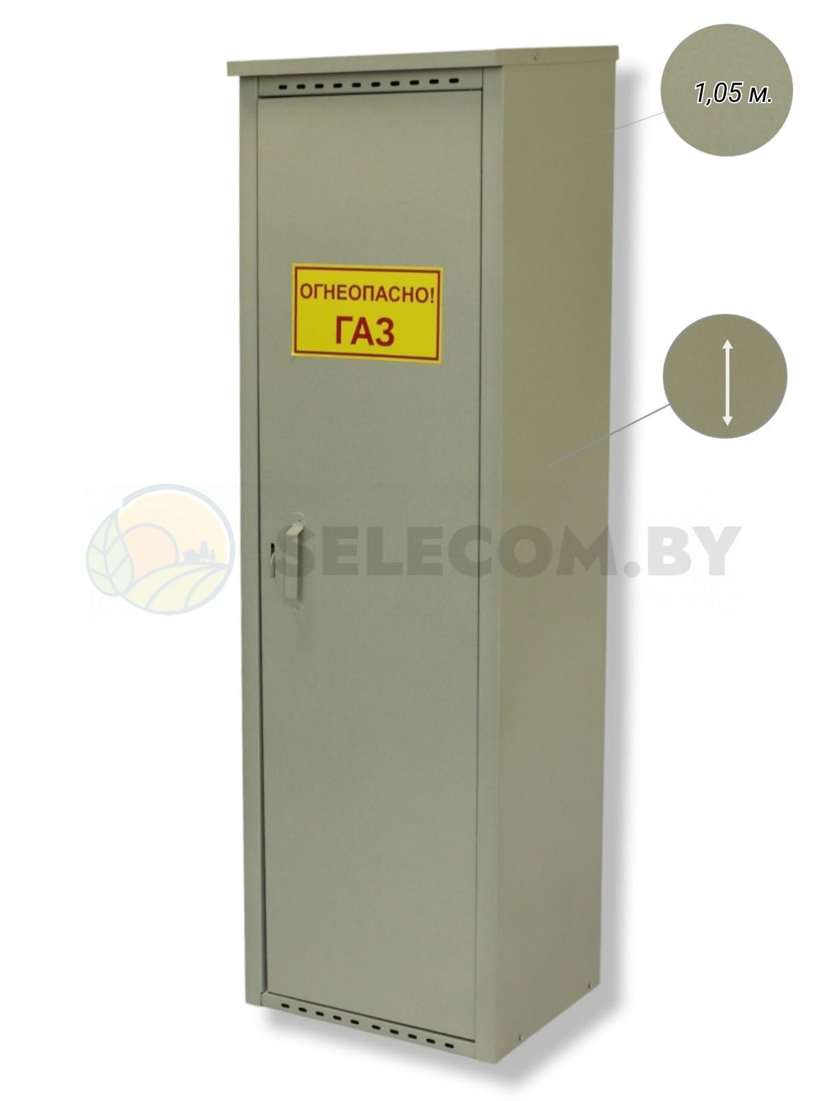 Шкаф для газовых баллонов (серый, 1*50 л.) 0