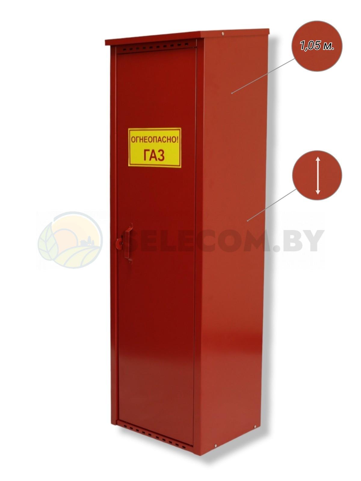Шкаф для газовых баллонов (красный, 1*50 л.)(1)