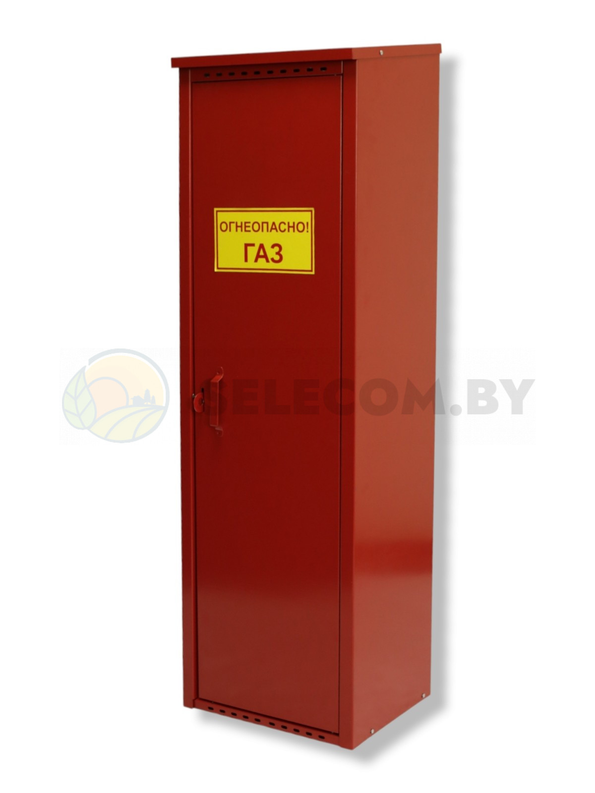 Шкаф для газовых баллонов (красный, 1*50 л.) высота 1,4 м. 17