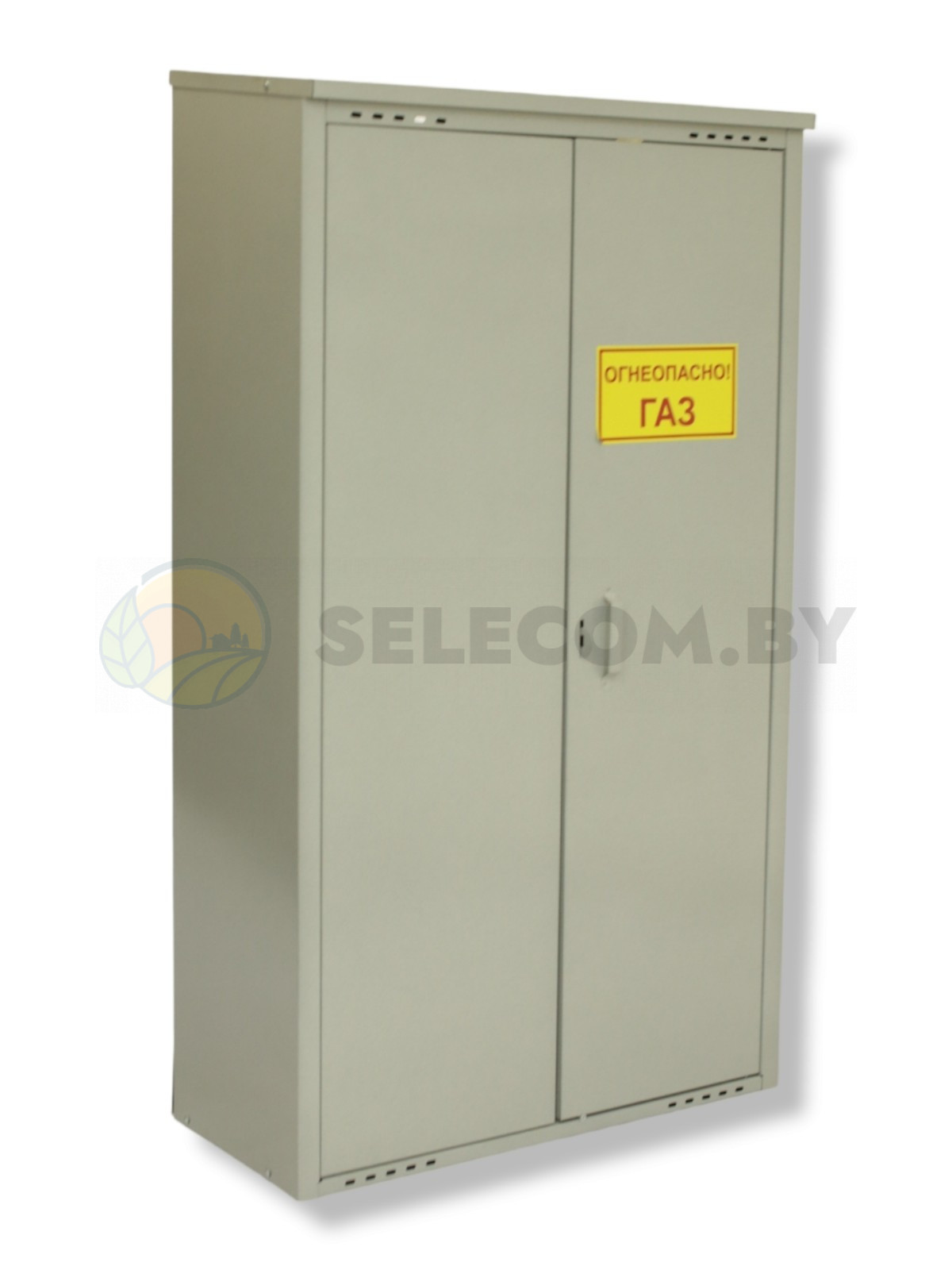 Шкаф для газовых баллонов (серый, 2*50 л.) высота 1,4 м. 16