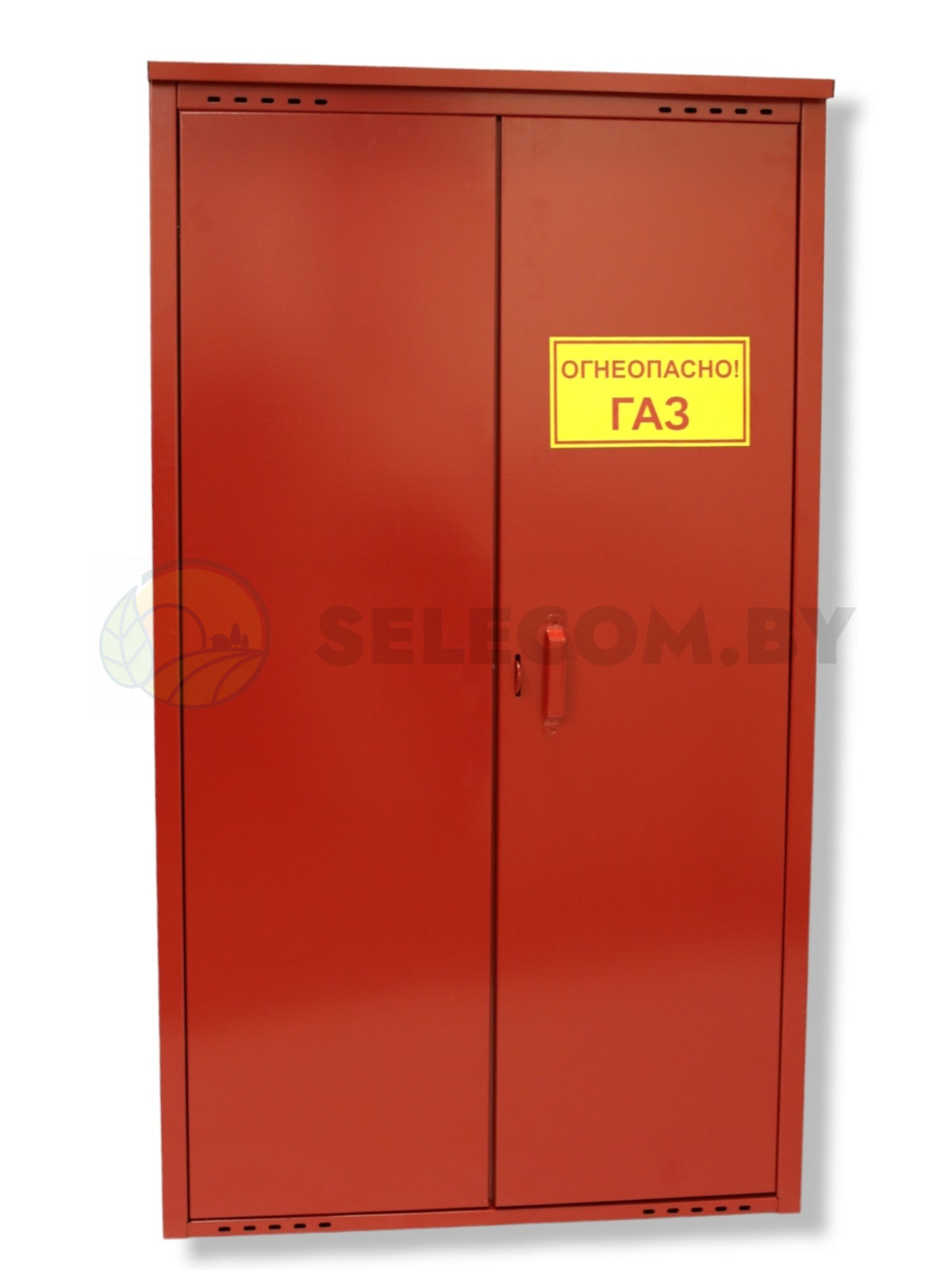 Шкаф для газовых баллонов (красный, 2*50 л.) высота 1,4 м. 22