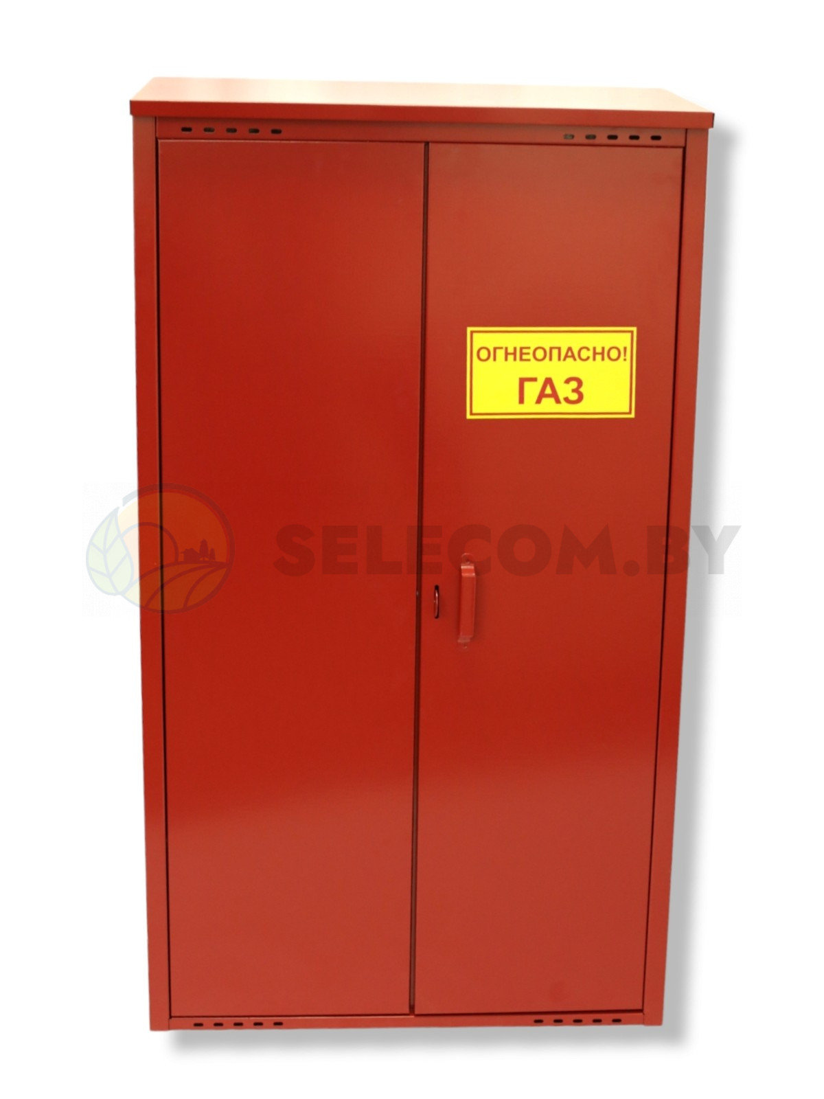 Шкаф для газовых баллонов (красный, 2*50 л.) высота 1,4 м. 20