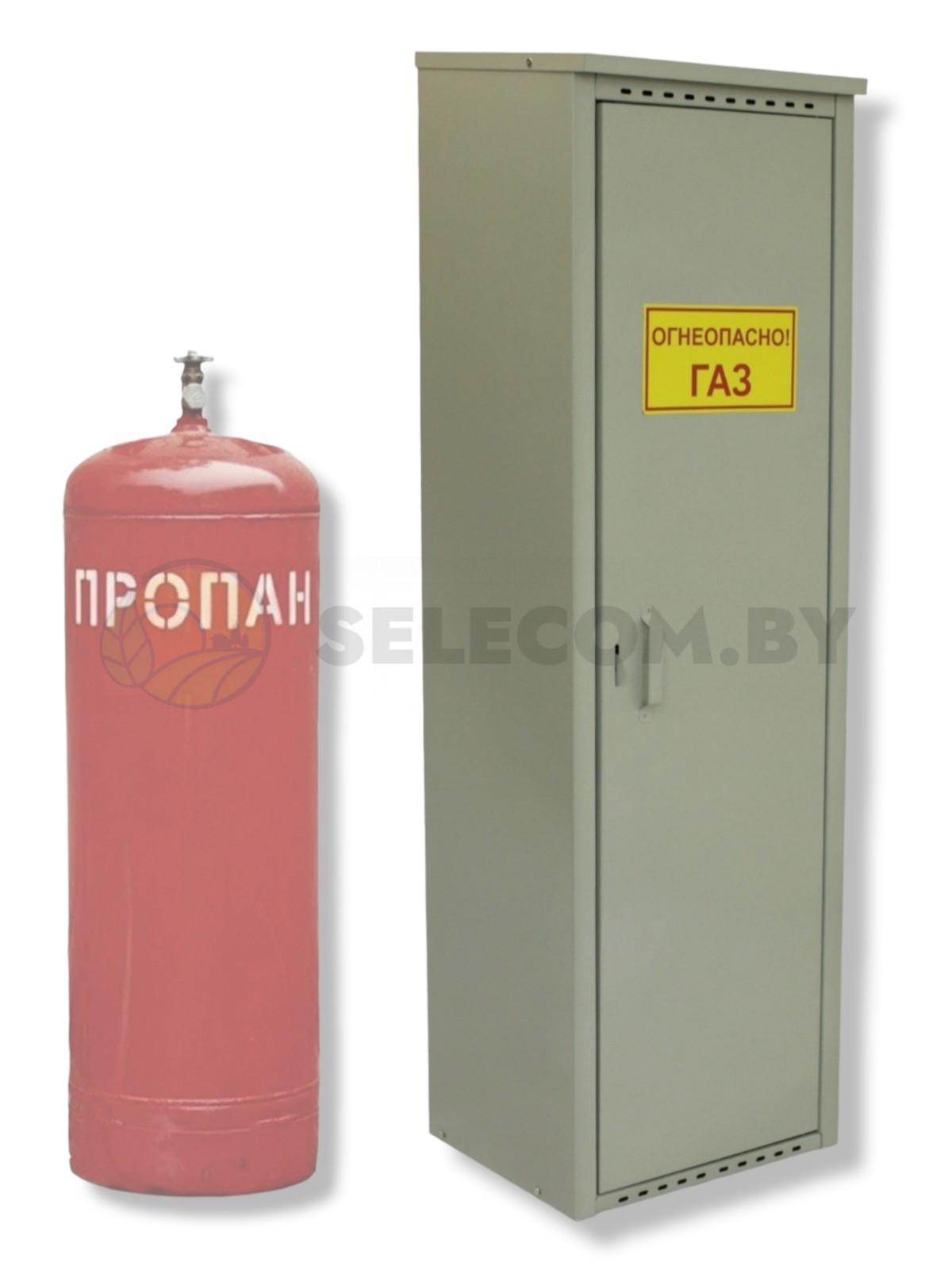 Шкаф для газовых баллонов (серый, 1*50 л.) высота 1,4 м. 20