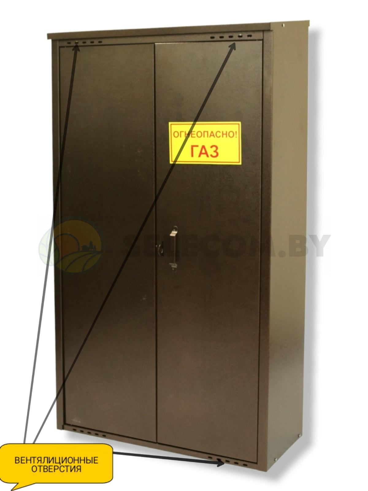Шкаф для газовых баллонов (античный, 2*50 л.) высота 1,4 м. 7