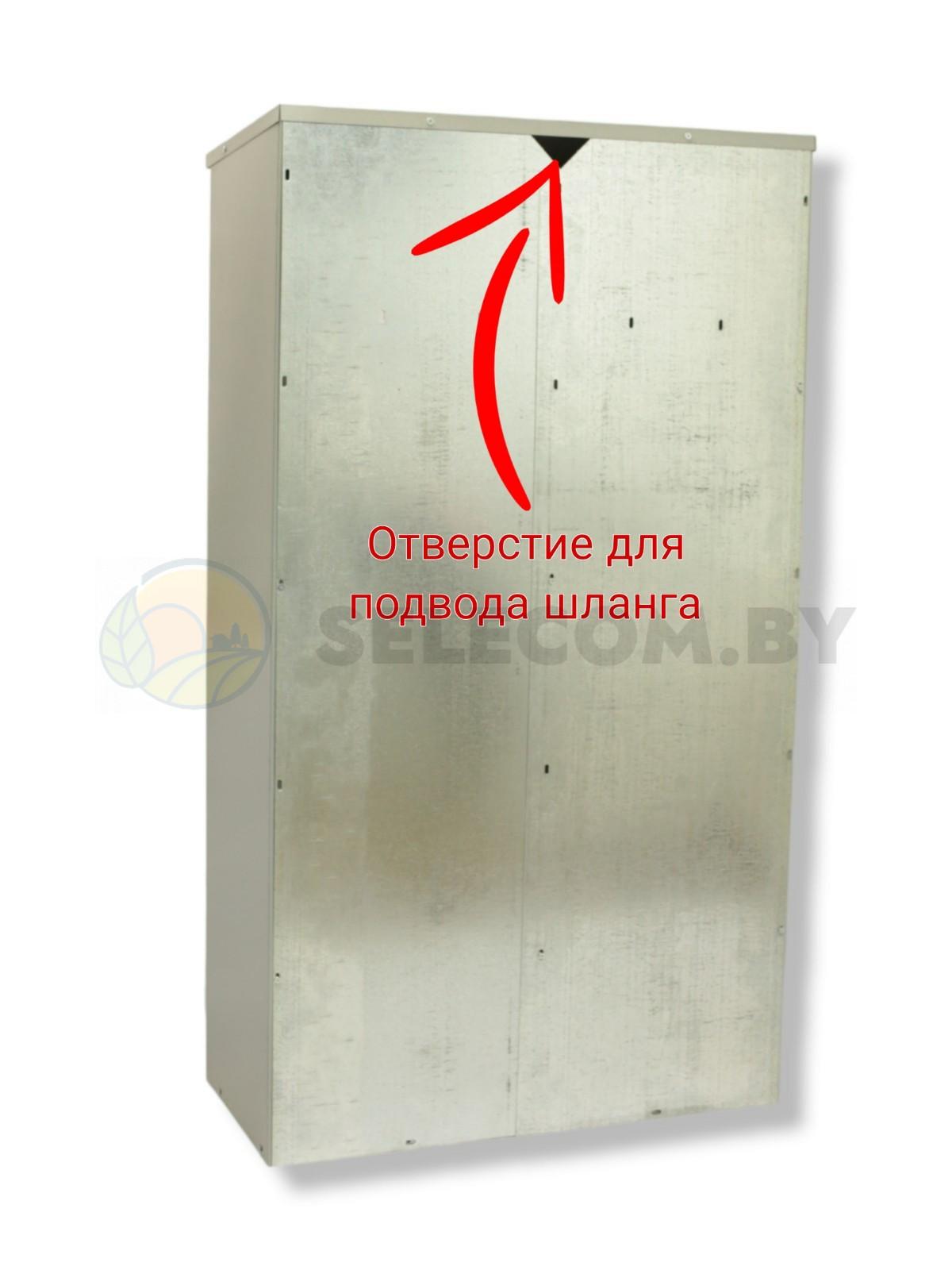 Шкаф для газовых баллонов (серый, 2*50 л.) высота 1,4 м. 3